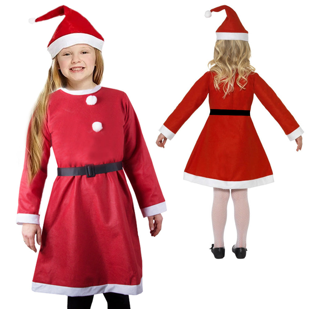 Costum copii Craciunita, Zola®, 75x40 cm, 3 elemente, rosu Costum copii Craciunita, Zola®, 75x40 cm, 3 elemente, rosu